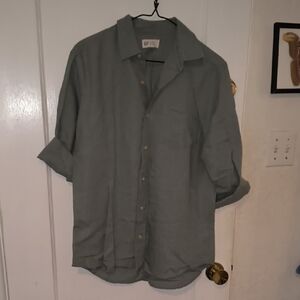 GAP | Men's Casual Button Down Shirt - Green